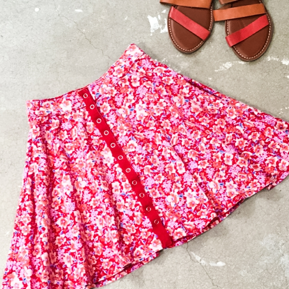 Urban Outfitters Kimchi Blue Floral Mini Skirt